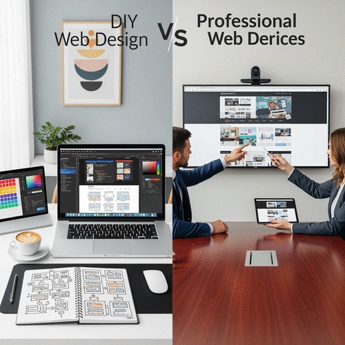 DIY Web Design vs. Hiring a Pro Near You: Costs, Risks, and When to Switch
